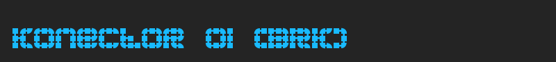 Konector O1 (BRK) font